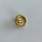 Colorful Diamond Round Dial Gold Finger Watch Stretchy Band Quartz Ring Watch