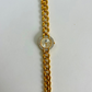 Rare Vintage Gold Toned Diamond Detail  Womens Watch