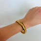 Rare Vintage Gold Stretch Thick&Thin Bangle Set