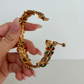 Rare Vintage India Inspired Gold Bangle
