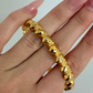 Rare Vintage Gold Mini Heart Bangle Bracelet