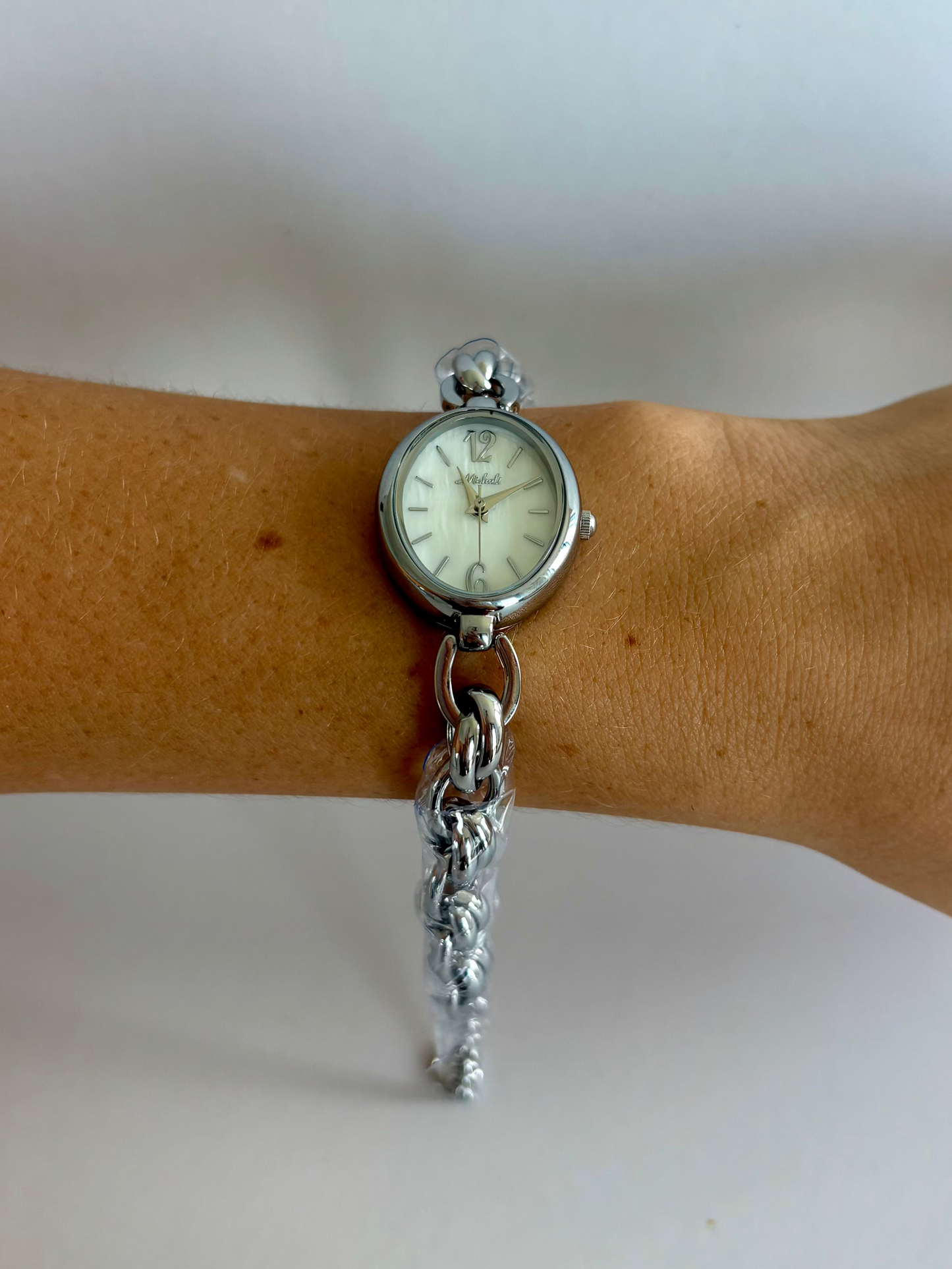 Oval Dreamy Dainty Vintage Minimalist Silver Womens Watch