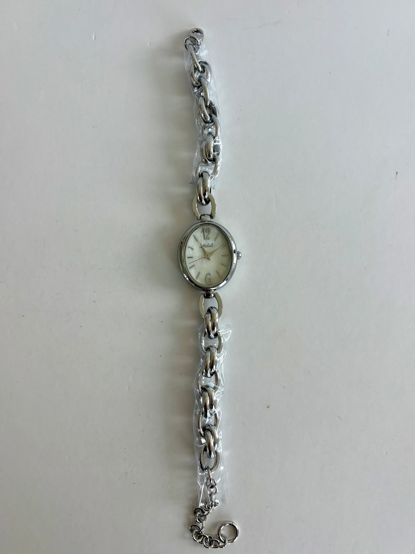 Oval Dreamy Dainty Vintage Minimalist Silver Womens Watch