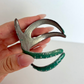 Rare Vintage Statement Green Starfish Silver Cusp