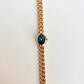 Rare Vintage Gold with Blue Dial Womens Watch