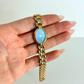 Rare Vintage Gold with Blue Dial Womens Watch