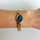Rare Vintage Gold with Blue Dial Womens Watch