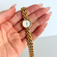 Rare Vintage Bulova Gold with Silver Detail Womens Watch