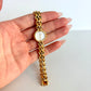 Rare Vintage Bulova Gold with Silver Detail Womens Watch
