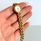 Rare Vintage Bulova Gold with Silver Detail Womens Watch