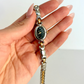 Rare Vintage Silver with Gold Details Dainty Womens Watch Two Toned