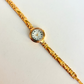 Rare Vintage Gold Round Dial Womens Watch