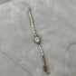 Vintage Gold Pearl Womens Watch Small Face