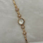 Vintage Clover Gold Womens Dainty Watch Small Face