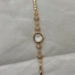 Vintage Clover Gold Womens Dainty Watch Small Face
